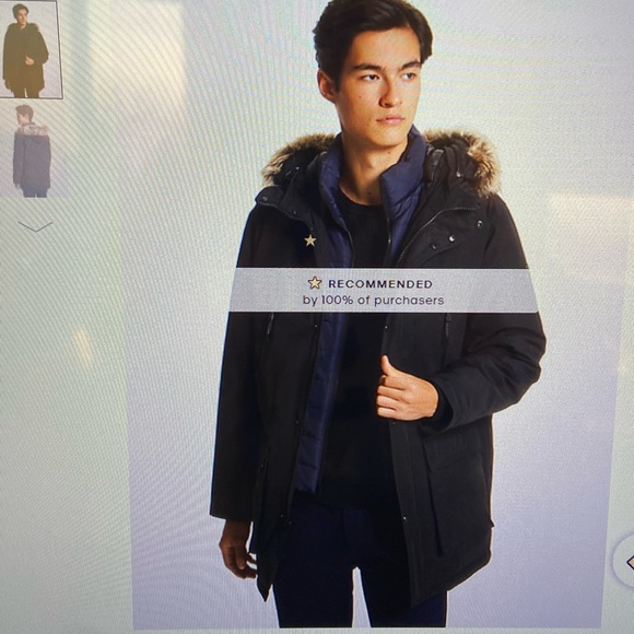 NWT MICHAEL KORS BENSON FAUX FUR TRIM HOODED PARKA